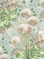 Dahlia Neutral on Robins Egg Fabric WTG-256290 by Anna French Fabrics for sale at Wallpapers To Go