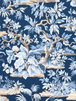 Elwood Navy Fabric WTG-256316 by Anna French Fabrics for sale at Wallpapers To Go