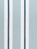 Alden Stripe Embroidery Navy Fabric WTG-256357 by Anna French Fabrics for sale at Wallpapers To Go