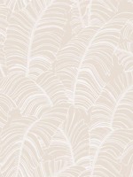 Broadleaf Neutral Taupe Wallpaper WTG-256897 by Galerie Wallpaper for sale at Wallpapers To Go