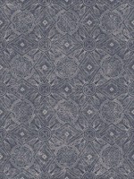 Moroccan Paisley Navy Wallpaper WTG-256914 by Galerie Wallpaper for sale at Wallpapers To Go