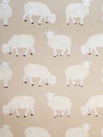 Sweet Sheep Beige Wallpaper WTG-257105 by Galerie Wallpaper for sale at Wallpapers To Go