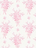 Rosie Arrangements Kiss Pink Bouquet Toss Wallpaper WTG-257426 by A Street Prints Wallpaper for sale at Wallpapers To Go