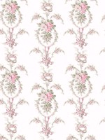 Rose Cheeks Party Pink Floral Cluster Wallpaper WTG-257435 by A Street Prints Wallpaper for sale at Wallpapers To Go