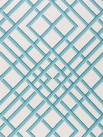 Treillage Sidewall Aqua Wallpaper WTG-257806 by Brunschwig and Fils Wallpaper for sale at Wallpapers To Go
