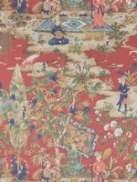 Lodi Garden Red Wallpaper WTG-258134 by Brunschwig and Fils Wallpaper for sale at Wallpapers To Go