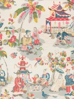 Xian Prussian Red Wallpaper WTG-258141 by Brunschwig and Fils Wallpaper for sale at Wallpapers To Go