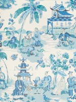 Xian Porcelain Wallpaper WTG-258143 by Brunschwig and Fils Wallpaper for sale at Wallpapers To Go