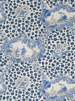 Chinese Leopard Toile Porcelain Wallpaper WTG-258152 by Brunschwig and Fils Wallpaper for sale at Wallpapers To Go