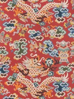 Ming Dragon Claret Wallpaper WTG-258164 by Brunschwig and Fils Wallpaper for sale at Wallpapers To Go