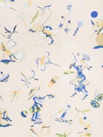 Cirque Chinois Blue Wallpaper WTG-258170 by Brunschwig and Fils Wallpaper for sale at Wallpapers To Go