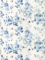 Luang Porcelain Wallpaper WTG-258181 by Brunschwig and Fils Wallpaper for sale at Wallpapers To Go