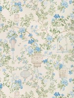 Jardin Fleuri Delft Wallpaper WTG-258183 by Brunschwig and Fils Wallpaper for sale at Wallpapers To Go