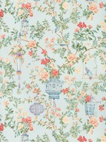 Jardin Fleuri Opal Wallpaper WTG-258184 by Brunschwig and Fils Wallpaper for sale at Wallpapers To Go