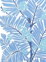 Palmar Blue Wallpaper WTG-258300 by Brunschwig and Fils Wallpaper for sale at Wallpapers To Go