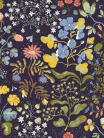 Groh Dark Blue Floral Wallpaper WTG-259144 by A Street Prints Wallpaper for sale at Wallpapers To Go