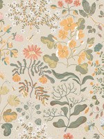 Groh Apricot Floral Wallpaper WTG-259145 by A Street Prints Wallpaper for sale at Wallpapers To Go