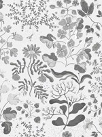 Groh Grey Floral Wallpaper WTG-259170 by A Street Prints Wallpaper for sale at Wallpapers To Go