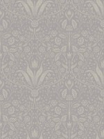 Mara Grey Tulip Ogee Wallpaper WTG-259187 by A Street Prints Wallpaper for sale at Wallpapers To Go