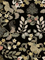 Getty Black Jungle Damask Wallpaper WTG-259627 by A Street Prints Wallpaper for sale at Wallpapers To Go