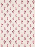 Corwin Raspberry on Natural Fabric WTG-260402 by Thibaut Fabrics for sale at Wallpapers To Go