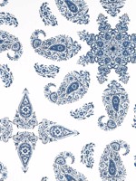 East India Blue and White Fabric WTG-260422 by Thibaut Fabrics for sale at Wallpapers To Go