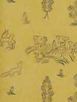 Wychwood Provencal Yellow Wallpaper WTG-260646 by Andrew Martin Wallpaper for sale at Wallpapers To Go