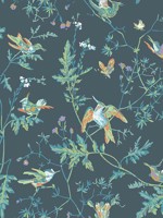 Hummingbirds Viridian Wallpaper WTG-260705 by Cole and Son Wallpaper for sale at Wallpapers To Go