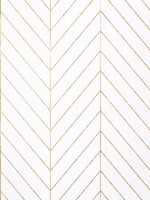 Land Bridge White and Metallic Gold Wallpaper WTG-261372 by Thibaut Wallpaper for sale at Wallpapers To Go