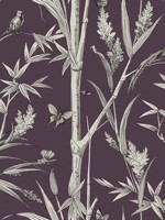 Bambou Toile Burgundy Wallpaper WTG-261601 by York Wallpaper for sale at Wallpapers To Go