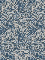 Zebra Leaf Indigo Peel and Stick Wallpaper WTG-263384 by Tommy Bahama Wallpaper for sale at Wallpapers To Go