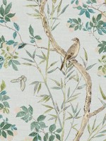 Claire Spa Blue Wallpaper WTG-263648 by Thibaut Wallpaper for sale at Wallpapers To Go