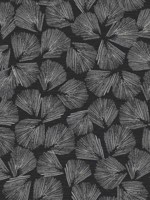 Elora Leaf Black Wallpaper WTG-264054 by York Designer Series Wallpaper for sale at Wallpapers To Go