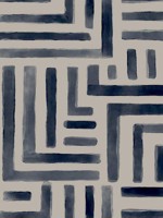 Painterly Labyrinth Navy Wallpaper WTG-264059 by York Designer Series Wallpaper for sale at Wallpapers To Go