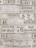 Vintage Signs Taupe Brown Sepia Wallpaper WTG-264514 by Mind the Gap Wallpaper for sale at Wallpapers To Go