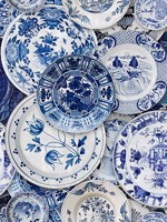 Delftware Blue White Wallpaper WTG-264900 by Mind the Gap Wallpaper for sale at Wallpapers To Go