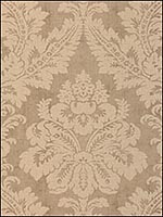Argentina Damask Taupe Wallpaper T6875 by Thibaut Wallpaper for sale at Wallpapers To Go