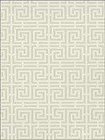 Chinois Fret Alabaster Wallpaper 5004160 by Schumacher Wallpaper for sale at Wallpapers To Go