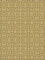 Chinois Fret Sand Wallpaper 5004164 by Schumacher Wallpaper for sale at Wallpapers To Go