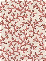 Coral Vine Garnet Wallpaper 5004415 by Schumacher Wallpaper for sale at Wallpapers To Go