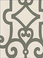 Manor Gate Charcoal Wallpaper 5005053 by Schumacher Wallpaper for sale at Wallpapers To Go