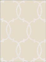 Tracery Bisque Wallpaper 5005122 by Schumacher Wallpaper for sale at Wallpapers To Go