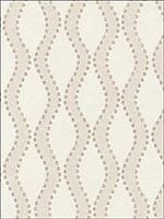 Ribbon Wave Bone Wallpaper 5005160 by Schumacher Wallpaper for sale at Wallpapers To Go