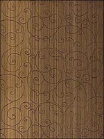 Beaded Scroll Burnished Bronze Wallpaper 5005723 by Schumacher Wallpaper for sale at Wallpapers To Go