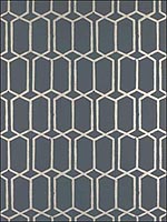 Modern Trellis Charcoal Metallic Wallpaper 5003281 by Schumacher Wallpaper for sale at Wallpapers To Go