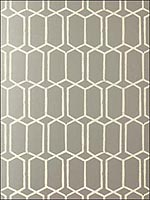 Modern Trellis Silver Wallpaper 5003282 by Schumacher Wallpaper for sale at Wallpapers To Go