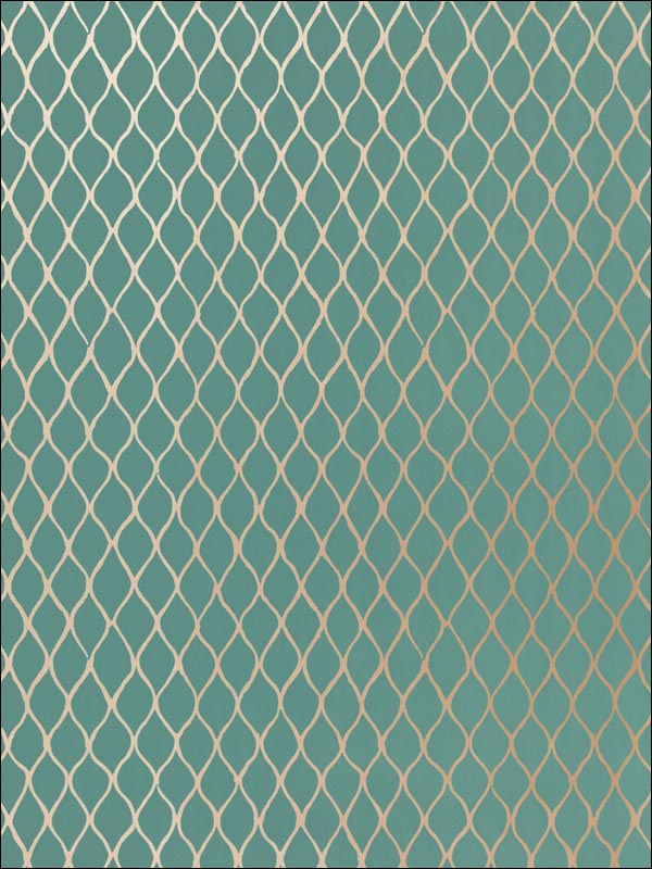 Valencia Turquoise Wallpaper 5005911 by Schumacher Wallpaper for sale at Wallpapers To Go
