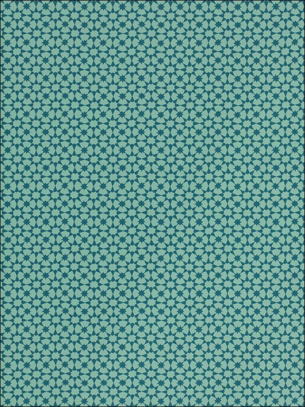 Medina Peacock Wallpaper 5006015 by Schumacher Wallpaper for sale at Wallpapers To Go