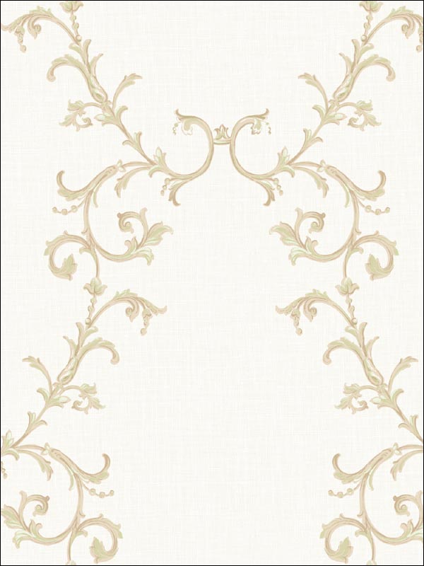 Leaf Scroll Wallpaper CA81504 by Seabrook Wallpaper for sale at Wallpapers To Go