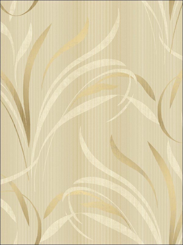 Leaves Stria Wallpaper FS40608 by Seabrook Wallpaper for sale at Wallpapers To Go